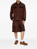 Casablanca monogram corduroy-trim shirt jacket
