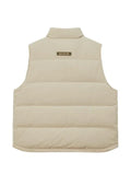 izzue quilted logo-patch gilet