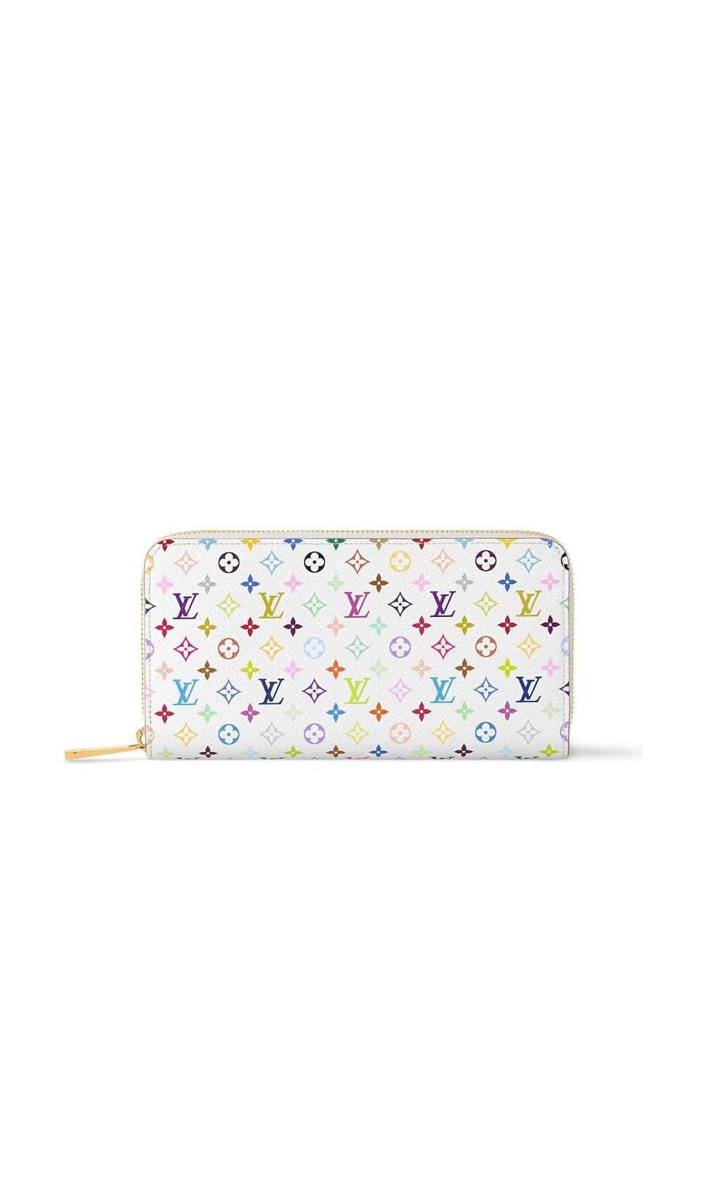 Louis Vuitton x Takashi Murakami Zippy Wallet White Collored