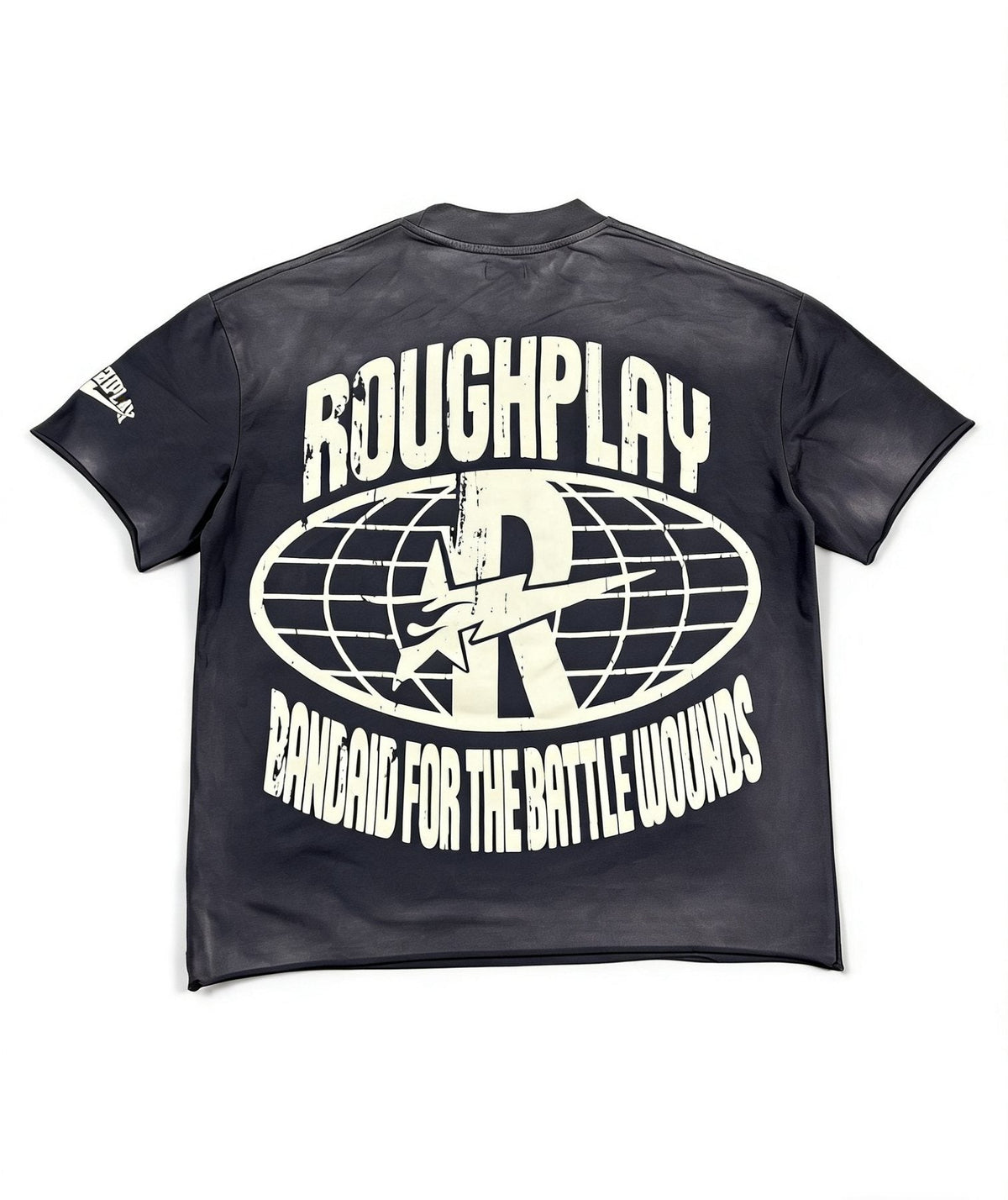 Rough Play Washed Front & Back Graphic T-Shirt