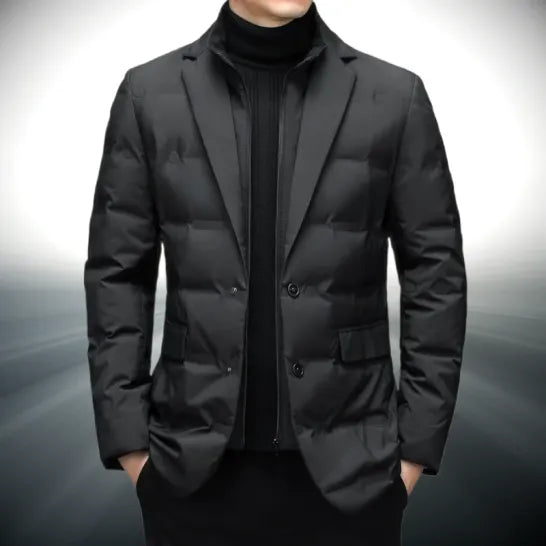 Premium Black Quilted Jacket