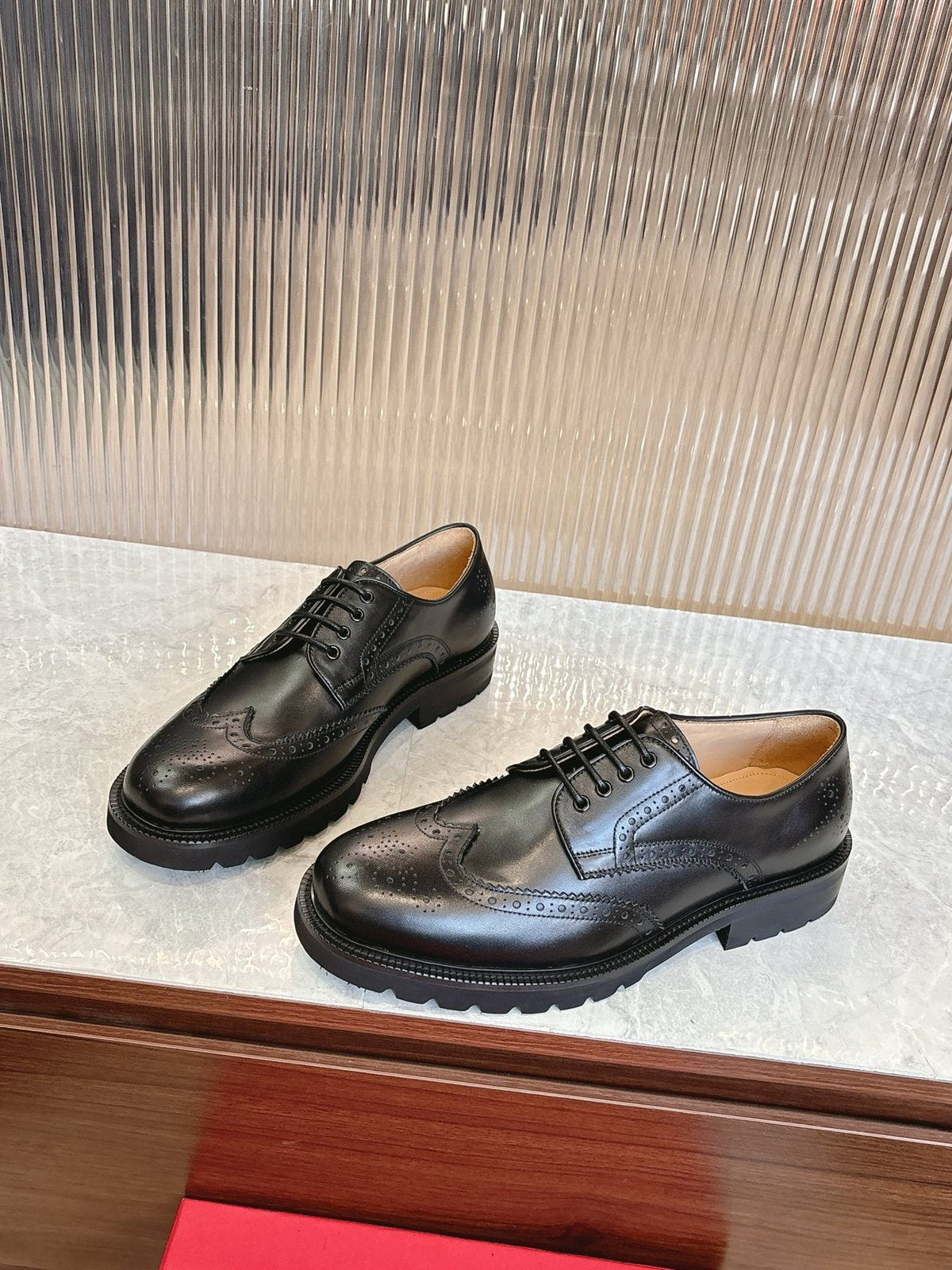 Ferragamo Men's Brogue Derby Shoes